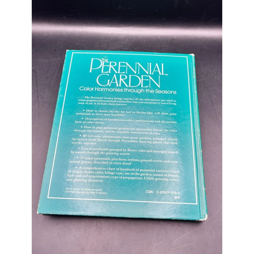 The Perennial Garden Color Harmonies Through the‎ Seasons Hardcover Book 1985